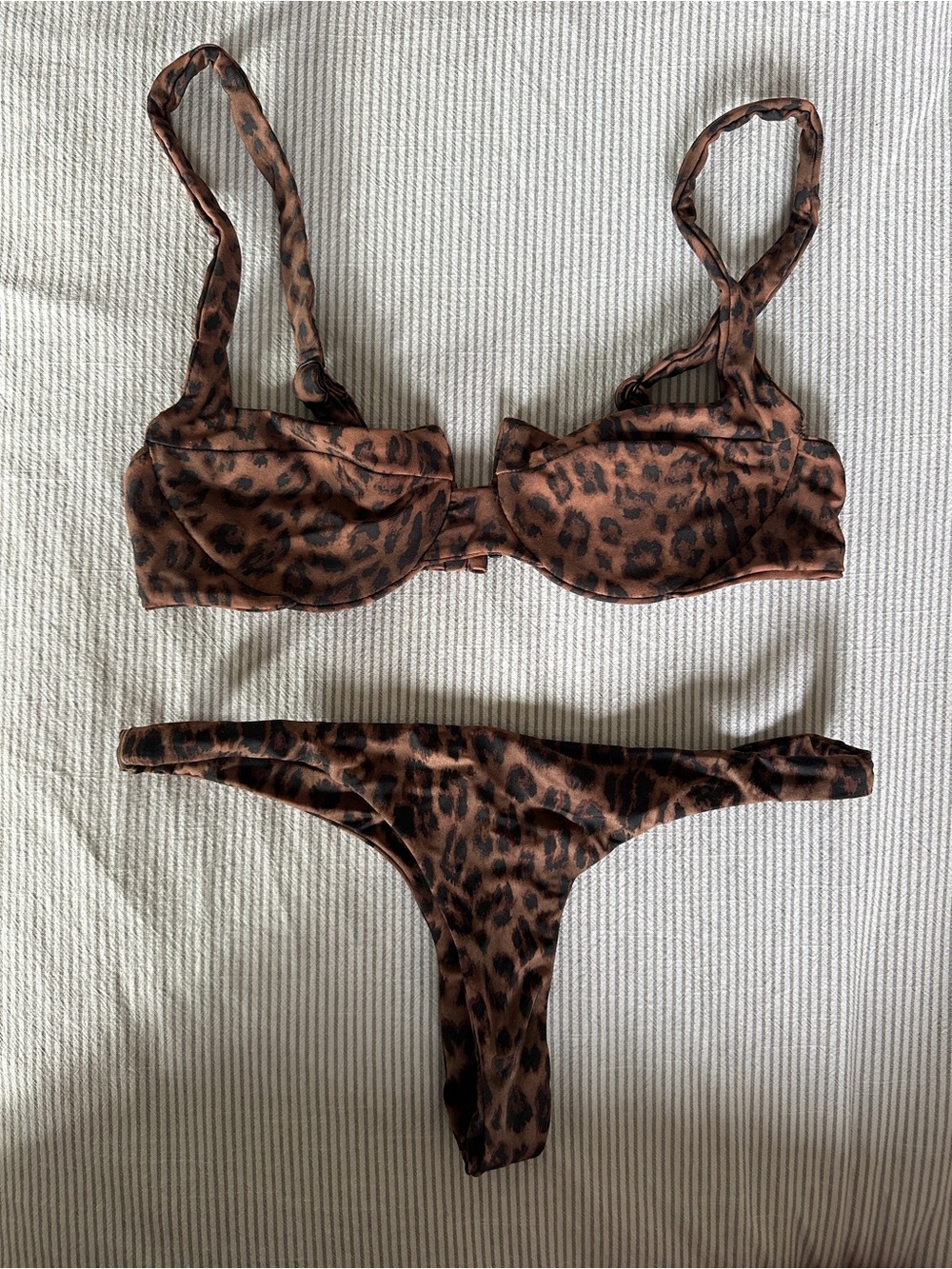 Arm Swimwear Leopard Print Bikini